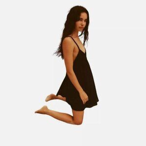 ZARA PLAYSUIT WITH WOVEN STRAPS BLACK SIZE M 7200 355 800